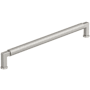 Amerock Balata 10-1/16 Inch Center to Center Knurled Handle Cabinet Pull Satin Nickel