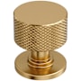 Amerock Balata 1-1/8 Inch Knurled Mushroom Cabinet Knob Champagne Bronze