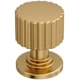 Amerock Ballard 1 Inch Fluted Mushroom Cabinet Knob Champagne Bronze