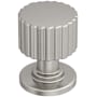 Amerock Ballard 1 Inch Fluted Mushroom Cabinet Knob Satin Nickel