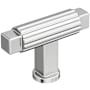 Amerock Ballard 9/16 Inch Fluted Bar Cabinet Knob Polished Chrome