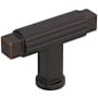 Amerock Ballard 9/16 Inch Fluted Bar Cabinet Knob Oil Rubbed Bronze