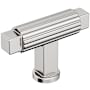 Amerock Ballard 9/16 Inch Fluted Bar Cabinet Knob Polished Nickel