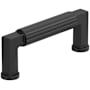 Amerock Ballard 3 Inch Center to Center Fluted Handle Cabinet Pull Matte Black