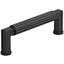 Amerock Ballard 3-3/4 Inch Center to Center Fluted Handle Cabinet Pull Matte Black