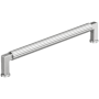 Amerock Ballard 7-9/16 Inch Center to Center Fluted Handle Cabinet Pull Polished Chrome