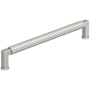 Amerock Ballard 7-9/16 Inch Center to Center Fluted Handle Cabinet Pull Satin Nickel