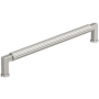 Amerock Ballard 8-13/16 Inch Center to Center Fluted Handle Cabinet Pull Satin Nickel