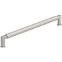 Amerock Ballard 10-1/16 Inch Center to Center Fluted Handle Cabinet Pull Satin Nickel