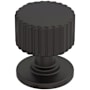 Amerock Ballard 1-1/8 Inch Fluted Mushroom Cabinet Knob Oil Rubbed Bronze