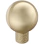 Amerock Collet 1-1/8 Inch Knurled Round Cabinet Knob Golden Champagne