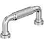 Amerock Collet 3 Inch Center to Center Knurled Handle Cabinet Pull Polished Chrome