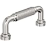 Amerock Collet 3 Inch Center to Center Knurled Handle Cabinet Pull Polished Nickel