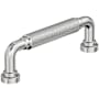 Amerock Collet 3-3/4 Inch Center to Center Knurled Handle Cabinet Pull Polished Chrome