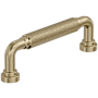 Amerock Collet 3-3/4 Inch Center to Center Knurled Handle Cabinet Pull Golden Champagne