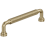 Amerock Collet 5-1/16 Inch Center to Center Knurled Handle Cabinet Pull Golden Champagne