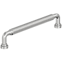 Amerock Collet 6-5/16 Inch Center to Center Knurled Handle Cabinet Pull Polished Chrome