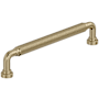 Amerock Collet 6-5/16 Inch Center to Center Knurled Handle Cabinet Pull Golden Champagne