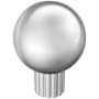 Amerock Cowrie 1-1/8 Inch Fluted Round Cabinet Knob Polished Chrome