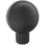 Amerock Cowrie 1-1/8 Inch Fluted Round Cabinet Knob Matte Black