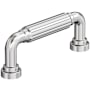 Amerock Cowrie 3 Inch Center to Center Fluted Handle Cabinet Pull Polished Chrome