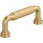 Amerock Cowrie 3 Inch Center to Center Fluted Handle Cabinet Pull Champagne Bronze