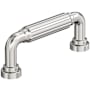 Amerock Cowrie 3 Inch Center to Center Fluted Handle Cabinet Pull Polished Nickel