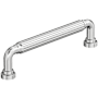 Amerock Cowrie 5-1/16 Inch Center to Center Fluted Handle Cabinet Pull Polished Chrome