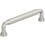 Amerock Cowrie 5-1/16 Inch Center to Center Fluted Handle Cabinet Pull Satin Nickel