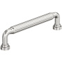 Amerock Cowrie 5-1/16 Inch Center to Center Fluted Handle Cabinet Pull Polished Nickel