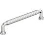 Amerock Cowrie 6-5/16 Inch Center to Center Fluted Handle Cabinet Pull Polished Chrome
