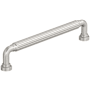 Amerock Cowrie 6-5/16 Inch Center to Center Fluted Handle Cabinet Pull Satin Nickel