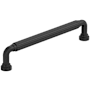 Amerock Cowrie 6-5/16 Inch Center to Center Fluted Handle Cabinet Pull Matte Black
