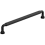 Amerock Cowrie 8-13/16 Inch Center to Center Fluted Handle Cabinet Pull Matte Black