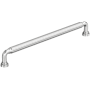 Amerock Cowrie 10-1/16 Inch Center to Center Fluted Handle Cabinet Pull Polished Chrome