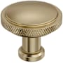 Amerock Faraday 1-1/4 Inch Knurled Mushroom Cabinet Knob Golden Champagne