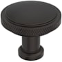 Amerock Faraday 1-1/4 Inch Knurled Mushroom Cabinet Knob Oil Rubbed Bronze