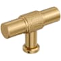 Amerock Faraday 5/8 Inch Knurled Bar Cabinet Knob Champagne Bronze