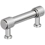 Amerock Faraday 3 Inch Center to Center Knurled Bar Cabinet Pull Polished Chrome