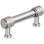 Amerock Faraday 3 Inch Center to Center Knurled Bar Cabinet Pull Polished Nickel