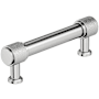 Amerock Faraday 3-3/4 Inch Center to Center Knurled Bar Cabinet Pull Polished Chrome