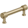 Amerock Faraday 3-3/4 Inch Center to Center Knurled Bar Cabinet Pull Golden Champagne