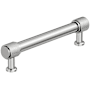 Amerock Faraday 5-1/16 Inch Center to Center Knurled Bar Cabinet Pull Polished Chrome