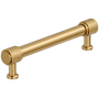 Amerock Faraday 5-1/16 Inch Center to Center Knurled Bar Cabinet Pull Champagne Bronze