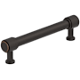 Amerock Faraday 5-1/16 Inch Center to Center Knurled Bar Cabinet Pull Oil Rubbed Bronze