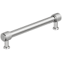 Amerock Faraday 6-5/16 Inch Center to Center Knurled Bar Cabinet Pull Polished Chrome