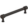 Amerock Faraday 6-5/16 Inch Center to Center Knurled Bar Cabinet Pull Oil Rubbed Bronze