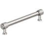 Amerock Faraday 6-5/16 Inch Center to Center Knurled Bar Cabinet Pull Polished Nickel