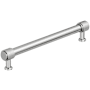 Amerock Faraday 7-9/16 Inch Center to Center Knurled Bar Cabinet Pull Polished Chrome