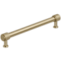 Amerock Faraday 7-9/16 Inch Center to Center Knurled Bar Cabinet Pull Golden Champagne